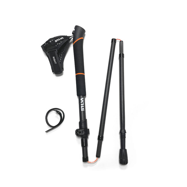 Running Poles Carbon - adjust 120 - 140cm