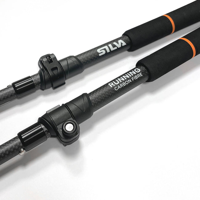 Running Poles Carbon - adjust 100 - 120cm