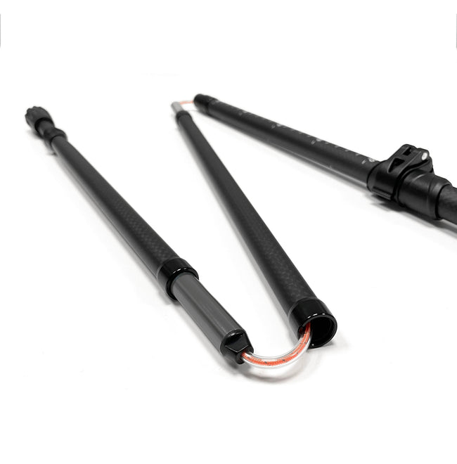 Running Poles Carbon - adjust 100 - 120cm